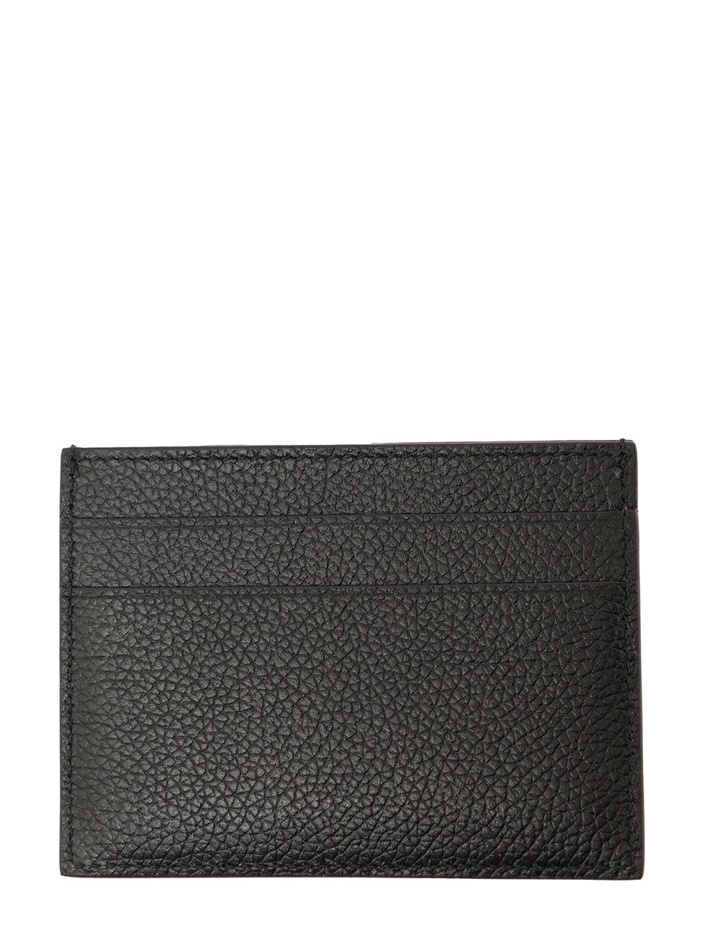 Balenciaga Men Cardholder With Contrasting Logo Lettering In Black Leather Men