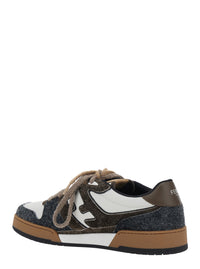 Fendi Men Sneakers 'Match Suede' Brown With Suede Leather Details