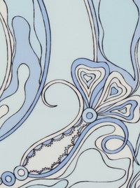 Pucci Women Light Blue Swimsuit With Halterneck Tie Closure And All-Over Orchidea Print In Stretch Tech Fabric For Women