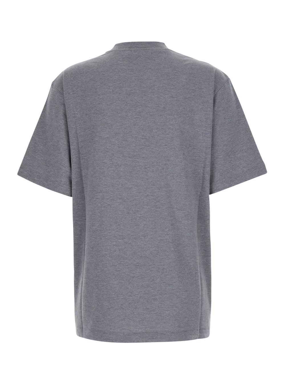 GUCCI Gucci Women Gray Crew Neck T-Shirt With Logo Print On The Front In Cotton For Women