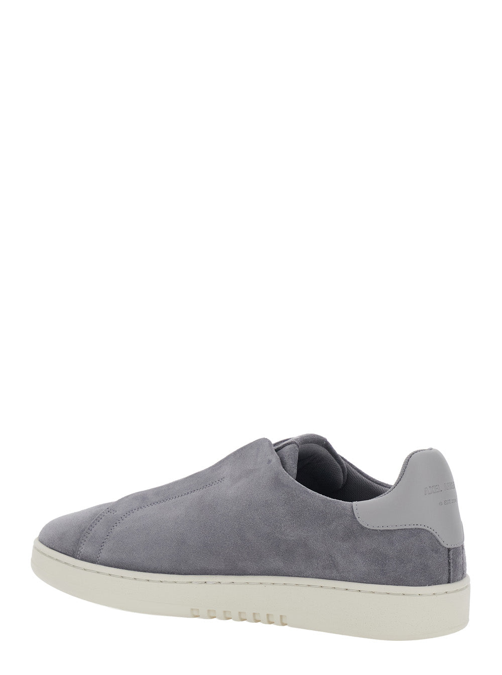 Axel Arigato Men 'Dice' Gray Laceless Sneakers With Logo Lettering On The Side And Heel In Suede For Men
