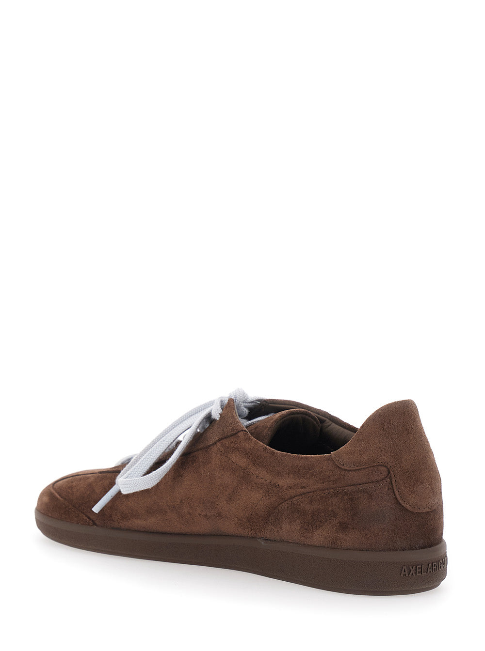 Axel Arigato Men 'Zane' Brown Low Top Sneakers With Logo Lettering On The Side In Leather And Tech Fabric For Men