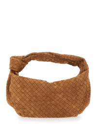 BOTTEGA VENETA Bottega Veneta Women 'Jodie' Brown Shoulder Bag With  Intreccio Motif In Suede For Women