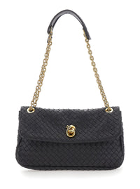BOTTEGA VENETA Bottega Veneta Women 'Madison' Brown Crossbody Bag With Chain Strap And Knot Detail On The Front In Leather For Women