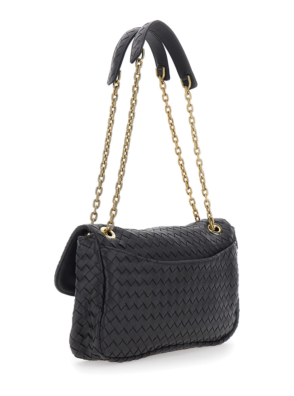 BOTTEGA VENETA Bottega Veneta Women 'Madison' Brown Crossbody Bag With Chain Strap And Knot Detail On The Front In Leather For Women
