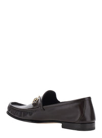 GUCCI Gucci Men 'Lugano' Brown Loafers With Horsebit Plaque On The Front And Low Heel In Leather For Men