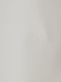 Max Mara Women 'Pavido' White Sleeveless Top With Round Neck And Tone-On-Tone Logo Embroidery On The Front In Silk For Women