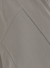 Rick Owens Women Gray Wide Leg Pants With Elastic Drawstring Waist In Viscose Blend For Women