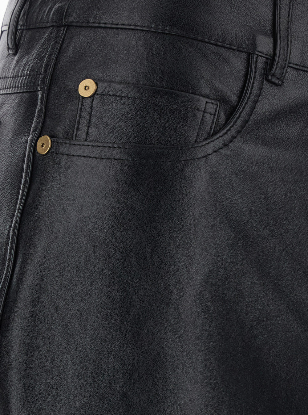 'S Maxmara Women 'Pesca' Black Pants With Five-Pocket Design In Leather For Women