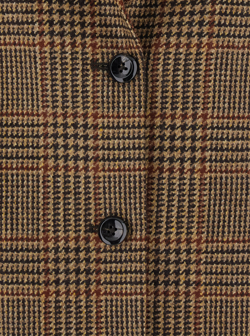 Tagliatore Women 'Berta' Brown Single-Breasted Jacket With Peak Revers And All-Over Houndstooth Motif In Wool For Men