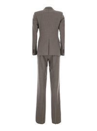 Tagliatore Women Suit Paris With Elegant Finishes In Beige Wool Men