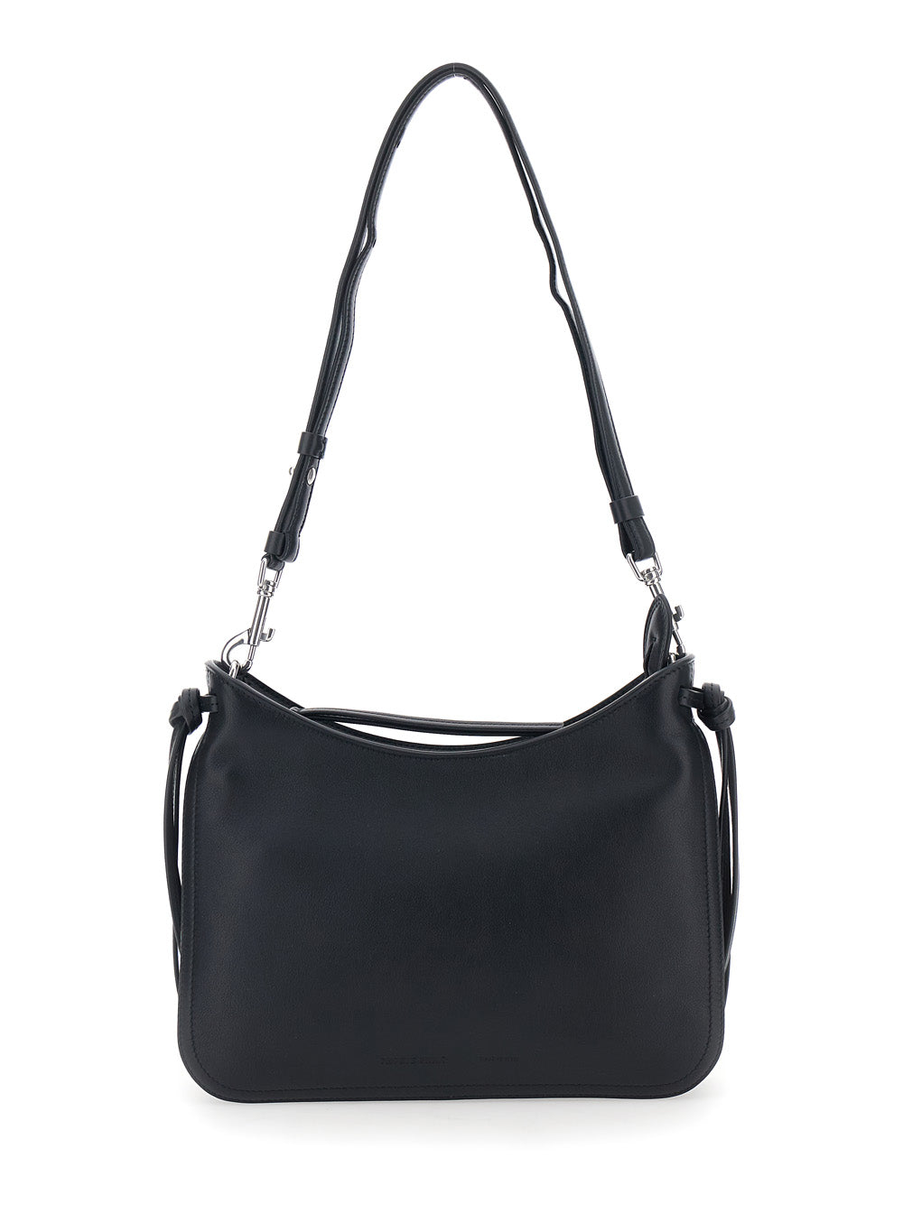 Phoebe Philo Women 'Gig' Black Shoulder Bag With Logo Printed On The Front And Removable Shoulder Strap In Leather Woman