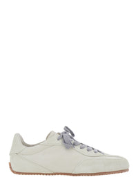 Axel Arigato Men 'Daze' White Low Top Sneakers With Contrasting Laces And Logo Patch On The Tongue In Leather For Men