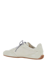 Axel Arigato Men 'Daze' White Low Top Sneakers With Contrasting Laces And Logo Patch On The Tongue In Leather For Men