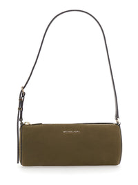 MICHAEL MICHAEL KORS Michael Michael Kors Women 'Izzy' Green Shoulder Bag With Logo Lettering On The Front And Adjustable Strap In Leather For Women