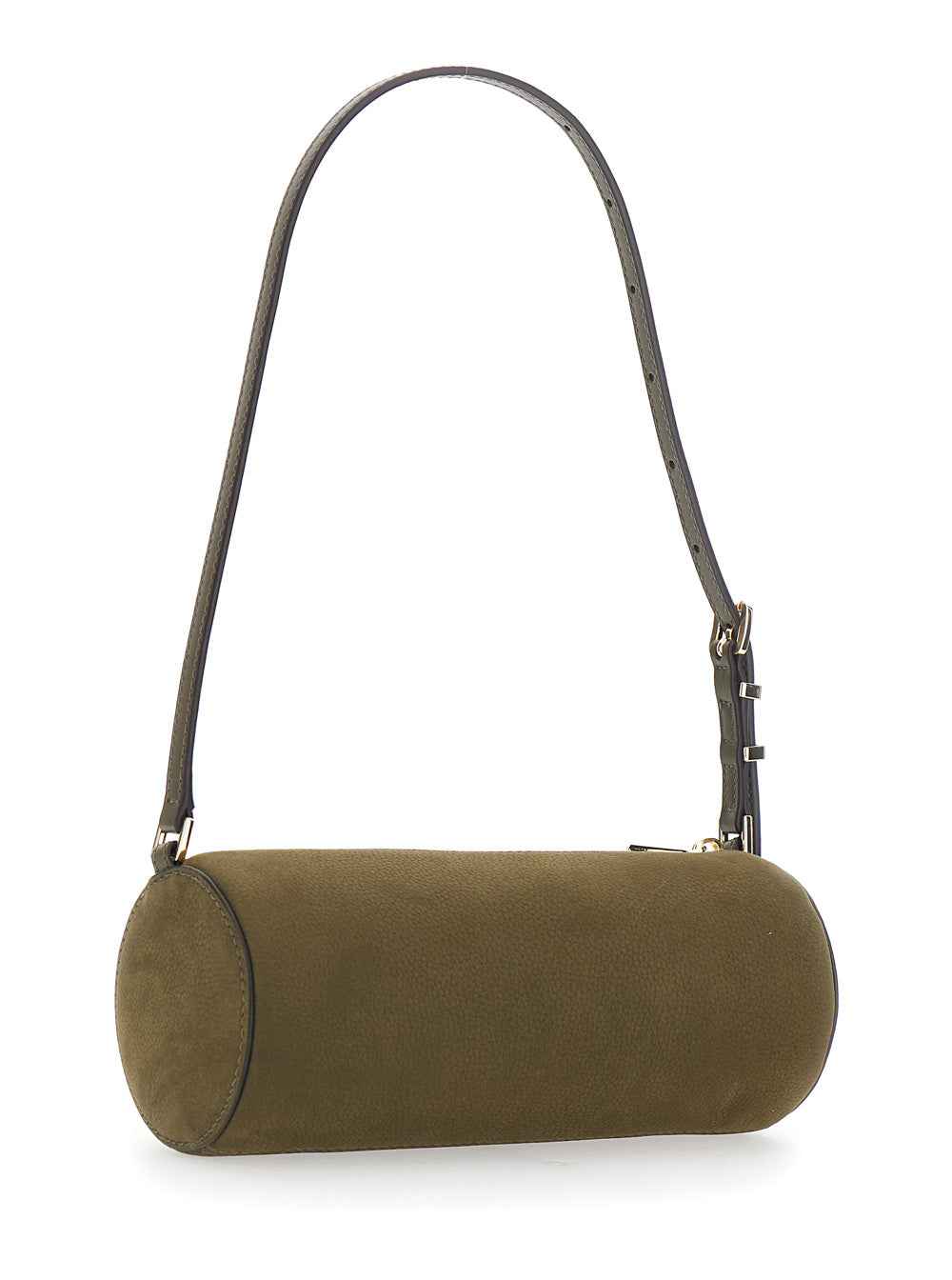MICHAEL MICHAEL KORS Michael Michael Kors Women 'Izzy' Green Shoulder Bag With Logo Lettering On The Front And Adjustable Strap In Leather For Women