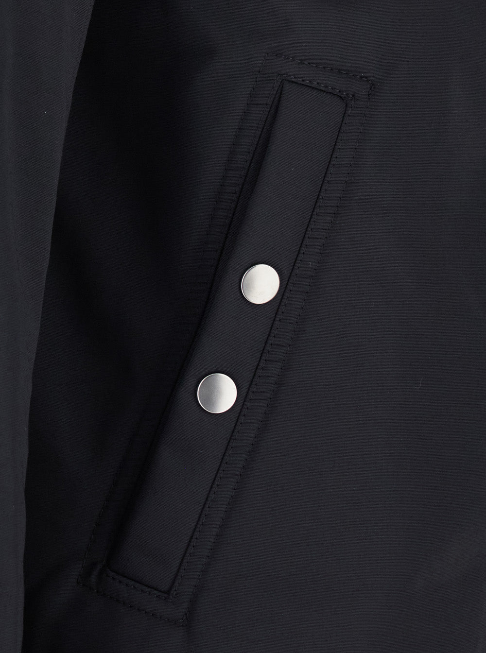 Rick Owens Men 'Dracuflight' Black Jacket With Oversized High Collar In Tech Fabric For Men