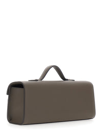 SAVETTE Savette Women 'Symmetry' Brown Slim Handbag With Top Handle And Turnlock Closure In Leather For Women