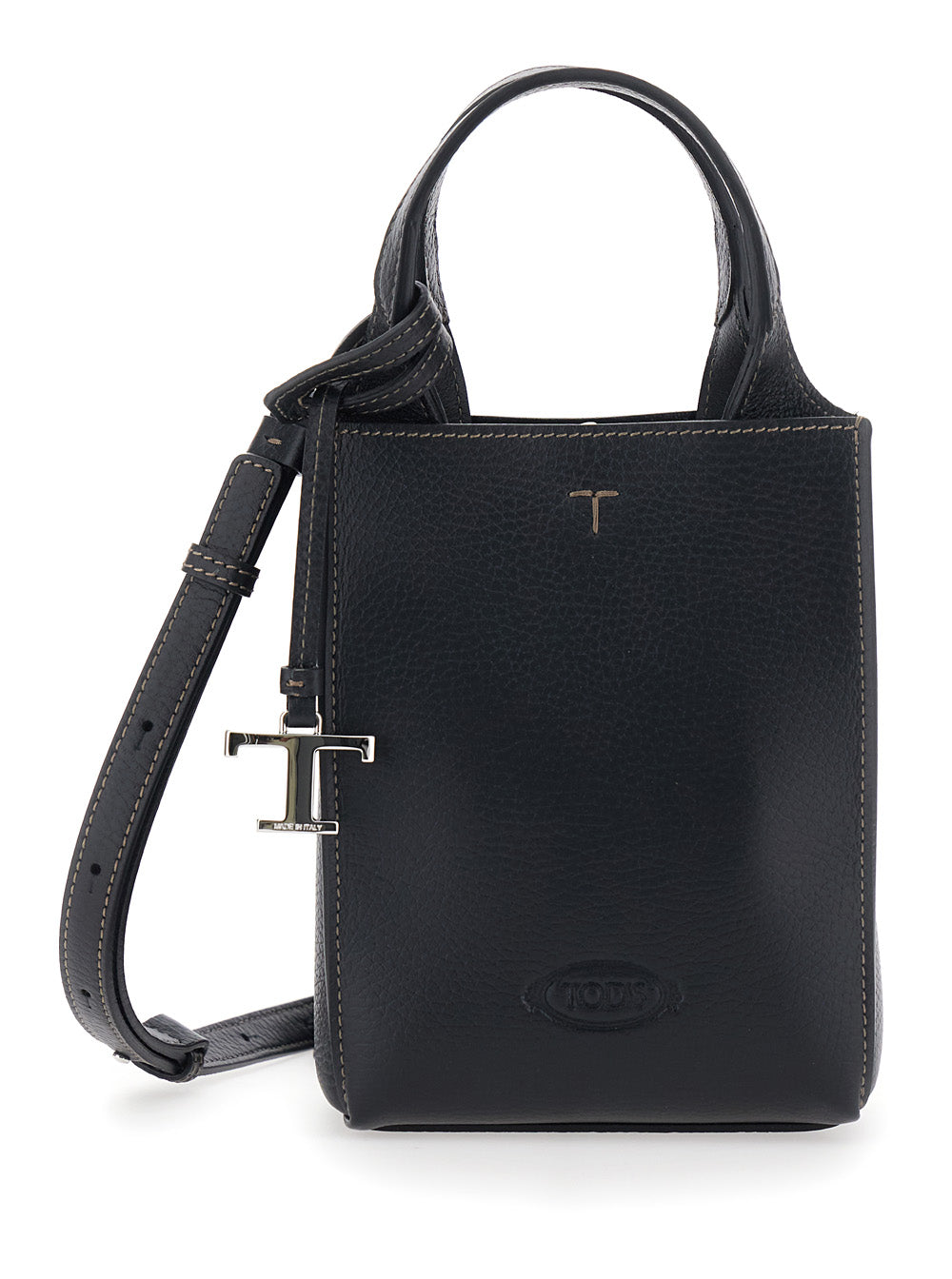 TOD'S Tod's Women Handbag Apa With Microfiber Details And Logo, Black, Unisex
