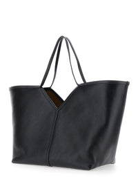 SAINT LAURENT Saint Laurent Women 'Ysl Bo' Black Shoulder Bag With Ysl Logo In Leather For Women