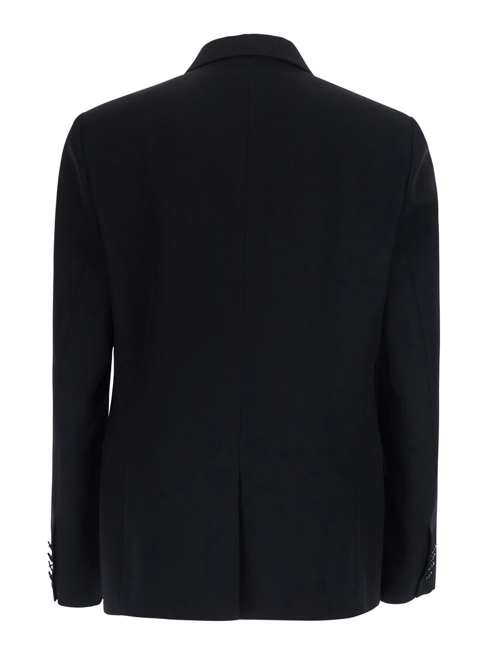BALENCIAGA Balenciaga Men Black Double-Breasted Jacket With Peak Revers In Wool For Men