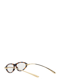 Bottega Veneta Women Brown Sunglasses With Cat-Eye Design And Leopard Motif In Acetate For Women