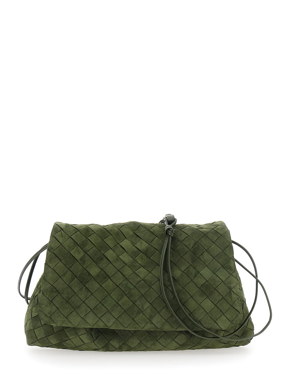 Bottega Veneta Women Giorno Intrecciato 15 Glove Suede
