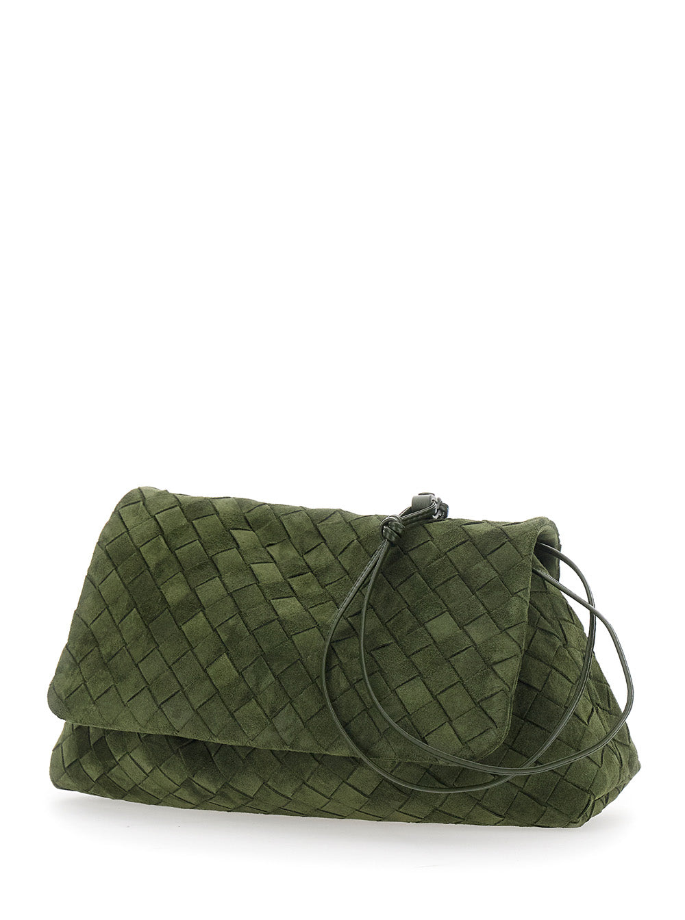 Bottega Veneta Women Giorno Intrecciato 15 Glove Suede