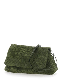 Bottega Veneta Women Giorno Intrecciato 15 Glove Suede