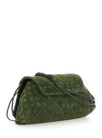 Bottega Veneta Women Giorno Intrecciato 15 Glove Suede