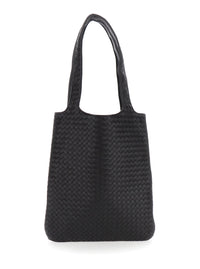 Bottega Veneta Men 'Veneto' Brown Shoulder Bag With Intrecciato Motif In Leather For Men