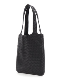 Bottega Veneta Men 'Veneto' Brown Shoulder Bag With Intrecciato Motif In Leather For Men