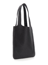 Bottega Veneta Men 'Veneto' Brown Shoulder Bag With Intrecciato Motif In Leather For Men