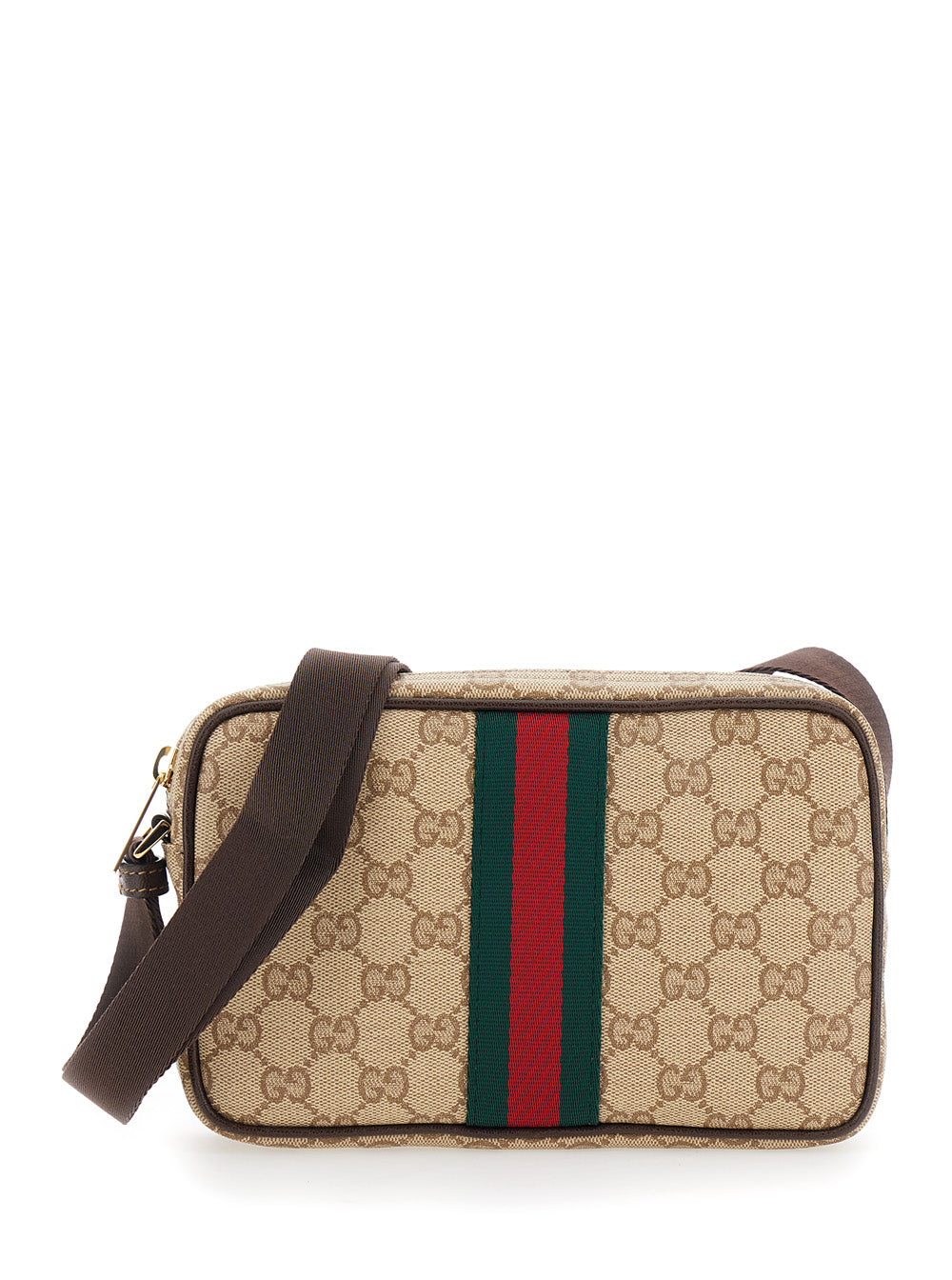 Gucci Men Orizontal Gucci Web Vintage Sand Vetrificato