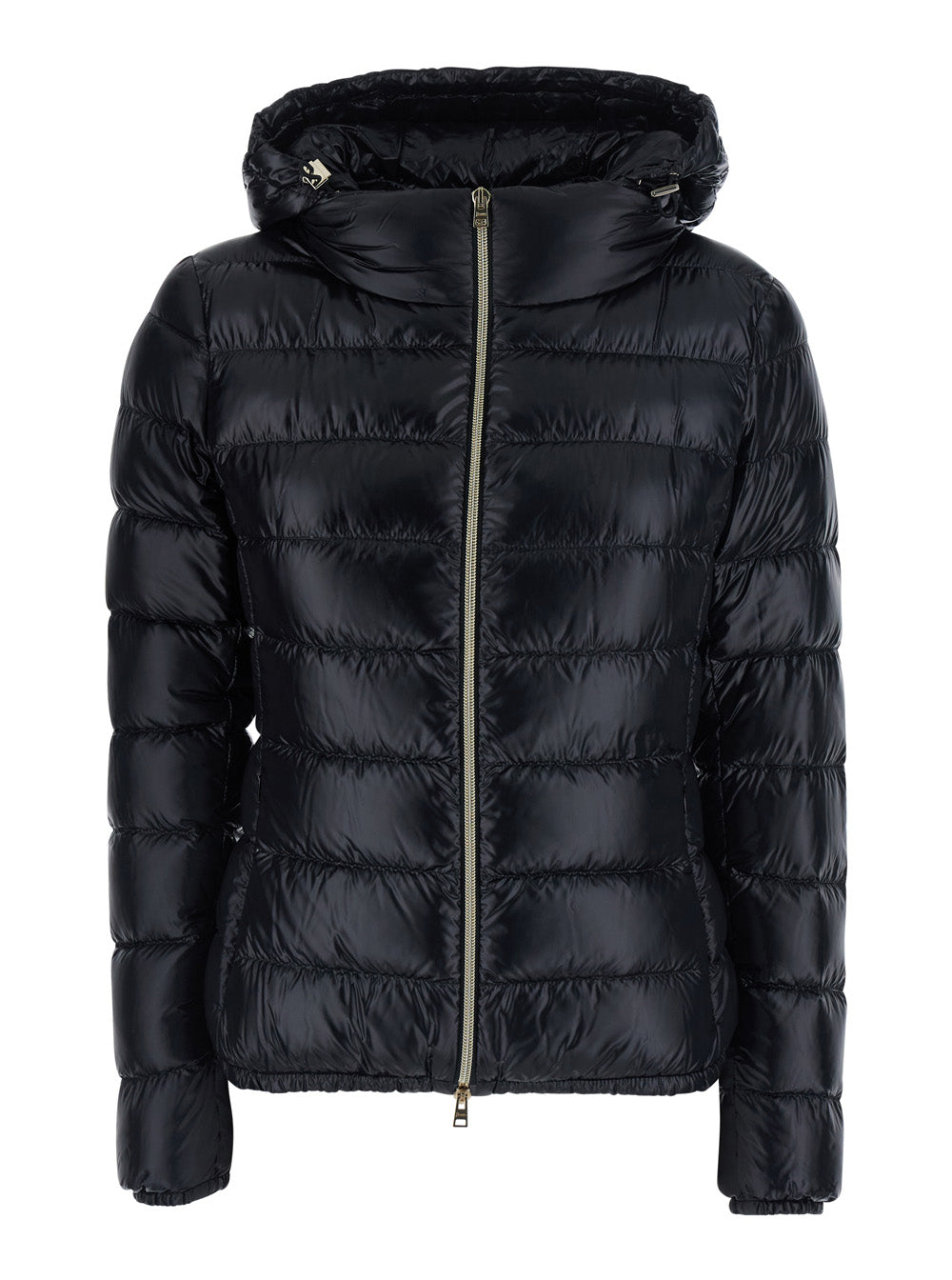 Herno Women 'Giada' Black Down Jacket With Removable Hood In Tech Fabric For Women