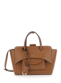 HIDESINS Hidesins Women Brown Medium Handbag With Adjustable Shoulder Strap And Front Pocket In Leather For Women