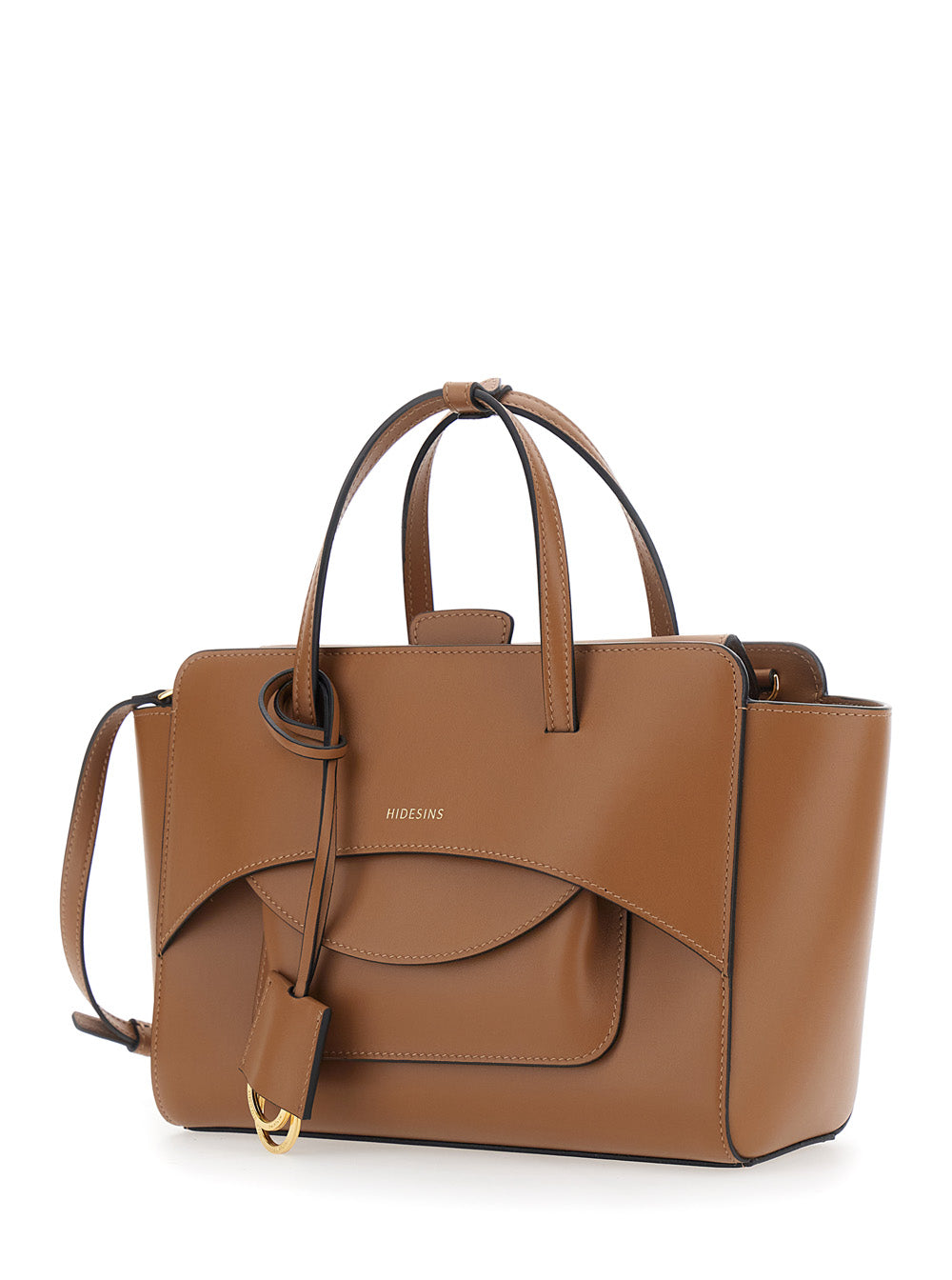 HIDESINS Hidesins Women Brown Medium Handbag With Adjustable Shoulder Strap And Front Pocket In Leather For Women