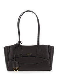 HIDESINS Hidesins Women Brown Small Shoulder Bag With Front Pocket And Logo Lettering In Leather For Women
