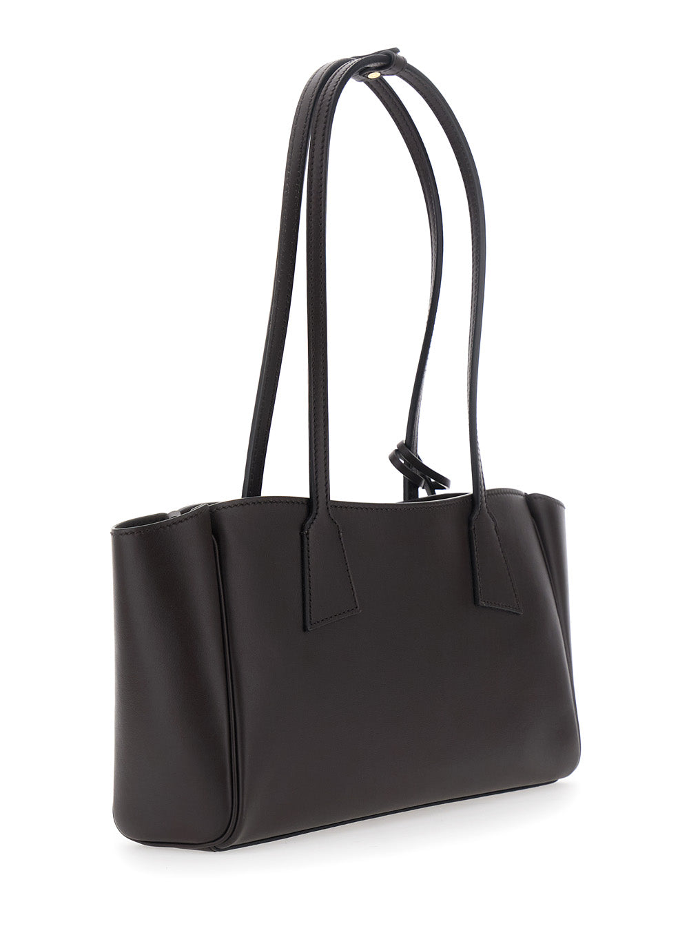 HIDESINS Hidesins Women Brown Small Shoulder Bag With Front Pocket And Logo Lettering In Leather For Women