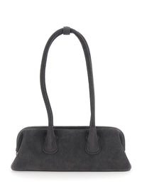 OSOI Osoi Women 'Boat Wide' Brown Mini Shoulder Bag With Two Top Handles In Suede For Women