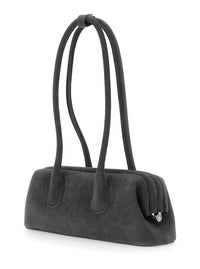 OSOI Osoi Women 'Boat Wide' Brown Mini Shoulder Bag With Two Top Handles In Suede For Women
