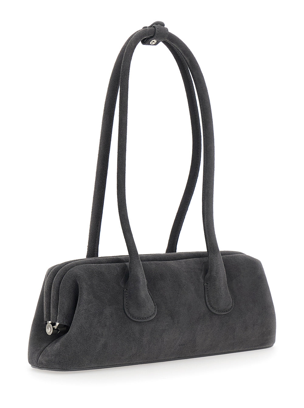 OSOI Osoi Women 'Boat Wide' Brown Mini Shoulder Bag With Two Top Handles In Suede For Women