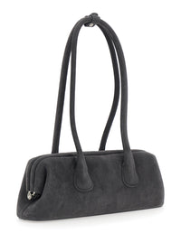 OSOI Osoi Women 'Boat Wide' Brown Mini Shoulder Bag With Two Top Handles In Suede For Women