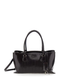 OSOI Osoi Women 'Shell Brot' Brown Shoulder Bag With Adjustable And Removable Strap And Pendant On The Front In Leather For Women