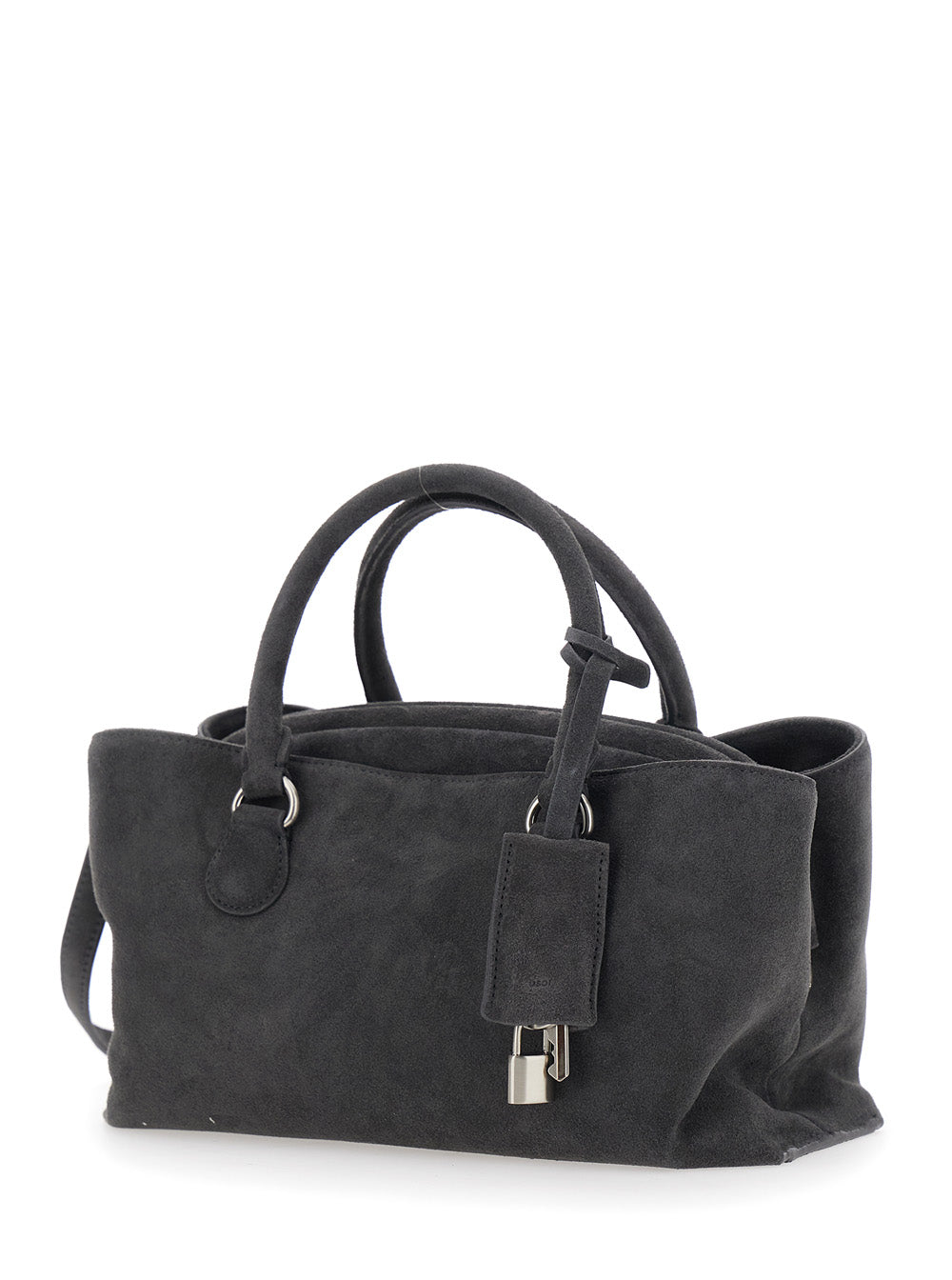 OSOI Osoi Women 'Shell Brot' Brown Mini Shoulder Bag With Adjustable And Removable Strap And Pendant On The Front In Suede For Women