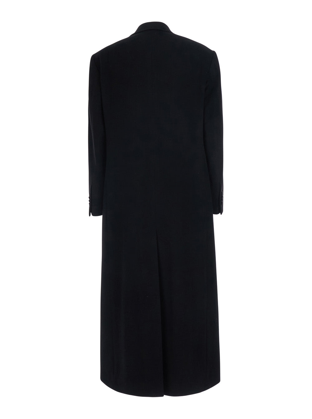 Tagliatore Women Women's Coat With Classic Collar And Button Closure In Black Tech Fabric