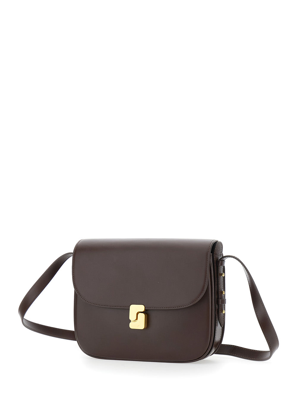 Soeur Women Bellissima Maxi Is A Brown Leather Crossbody Bag With Elegant And Unisex Details