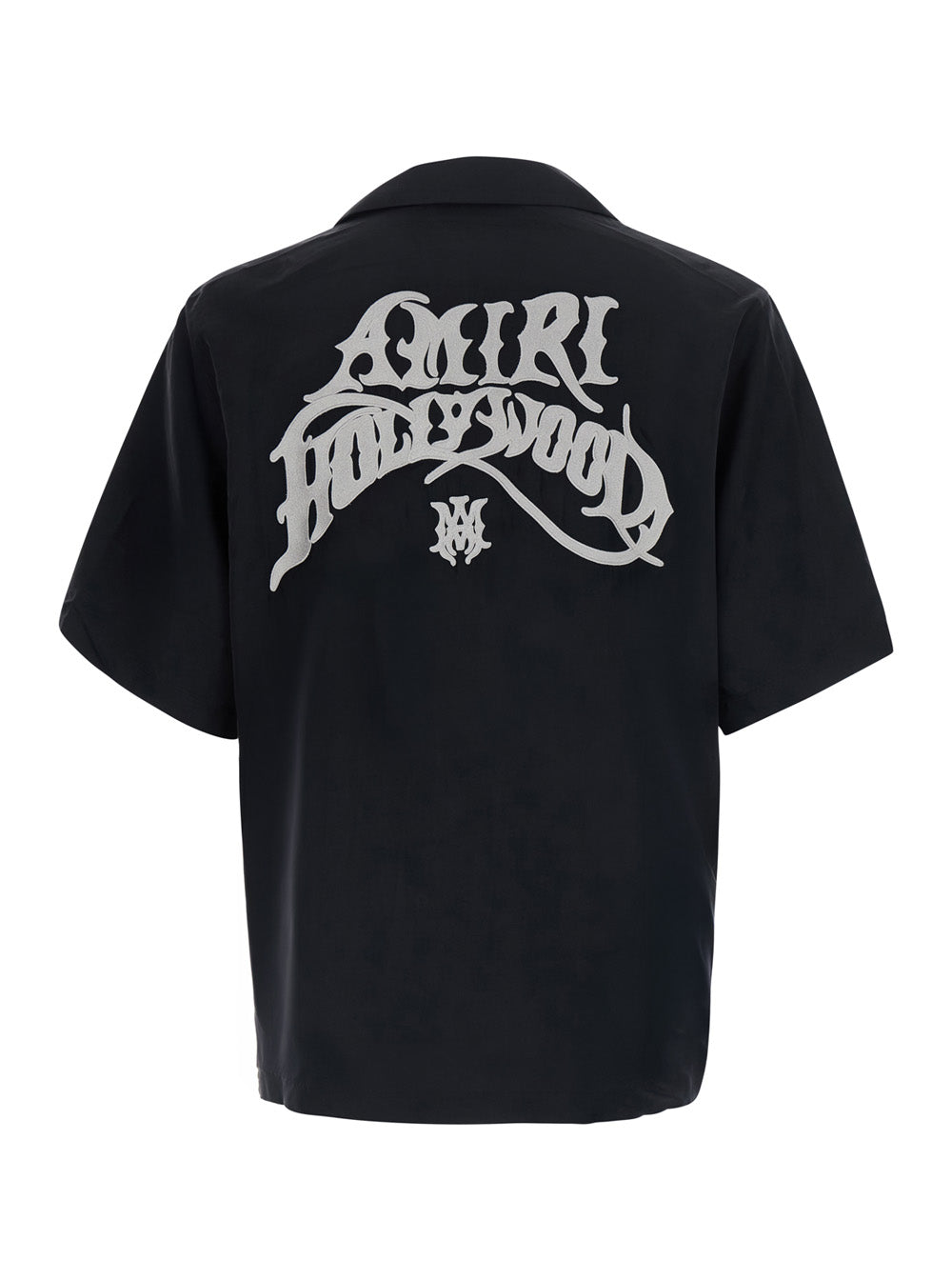 Amiri Men Black Shirt With Logo On The Front And Back In Fabric For Men