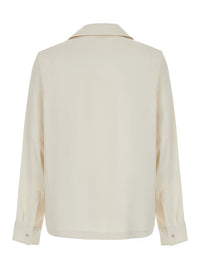 Amiri Men Polar Collar Shirt In White