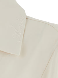 Amiri Men Polar Collar Shirt In White